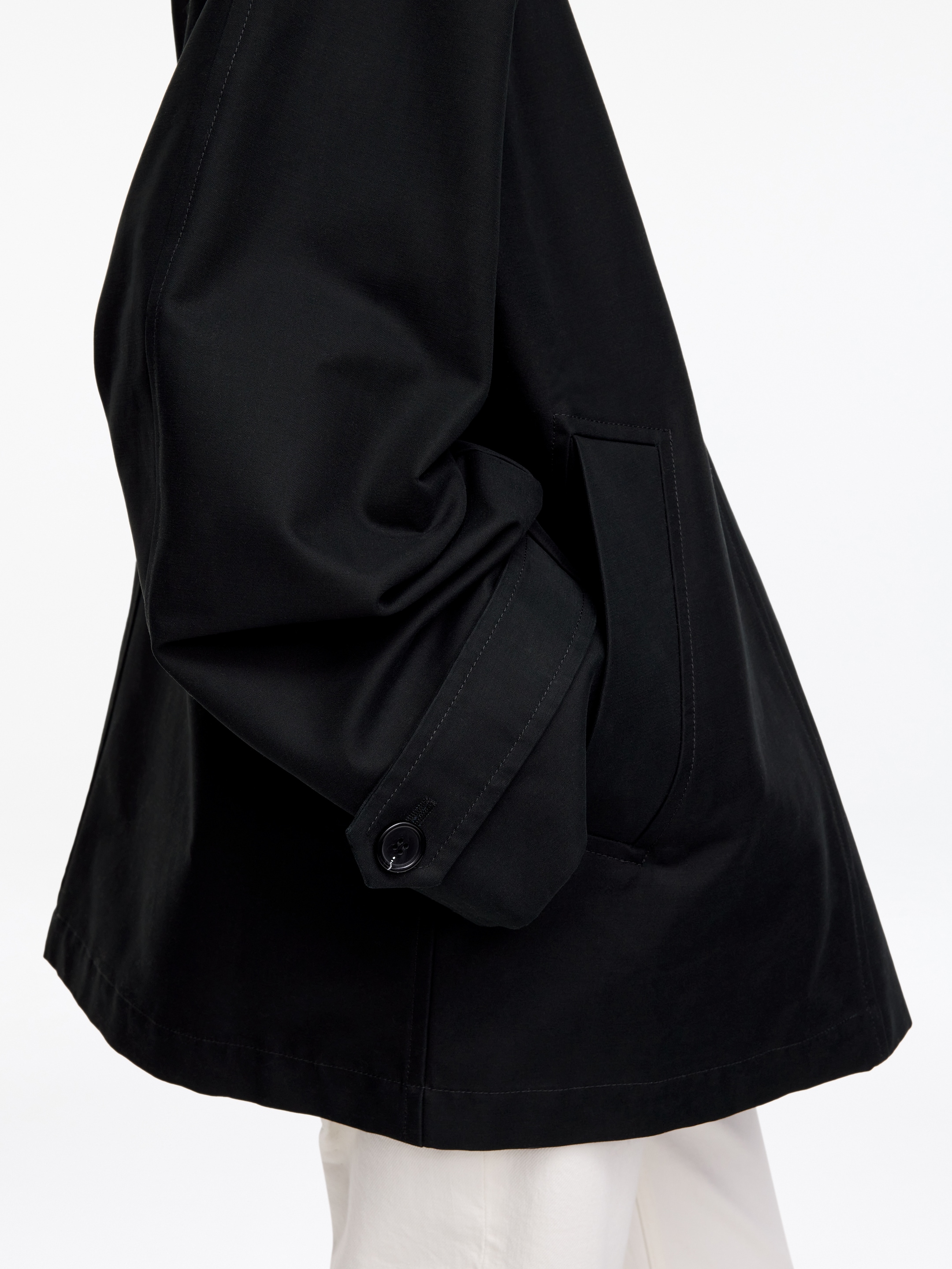 Jacke mit Cordkragen - Schwarz - Loose Fit - women - StillMedia/Lookbook - 14