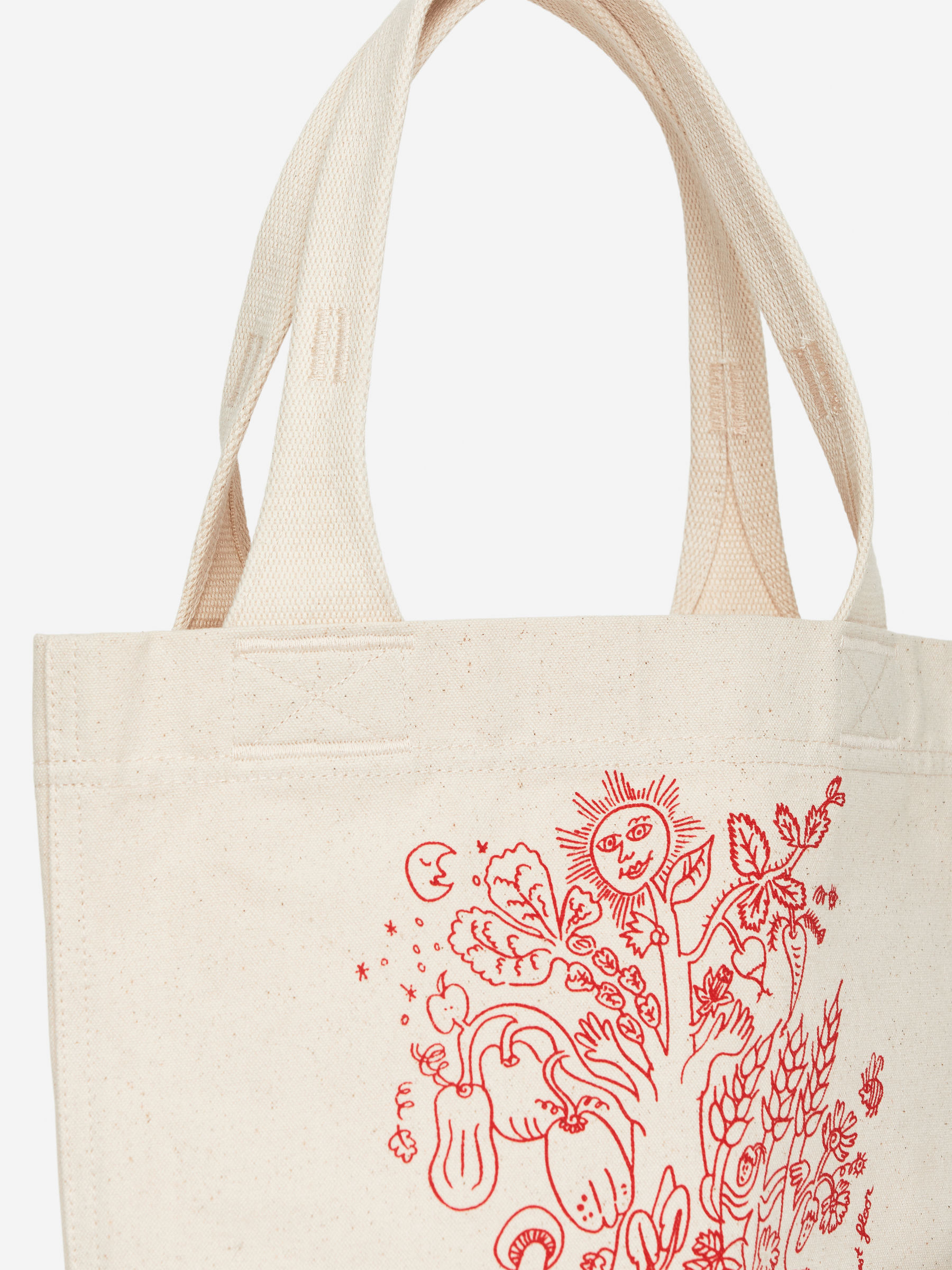 ARKET CAFÉ Lunch Box Tote - Off White/Red - Café - StillMedia/DescriptiveDetail - 4