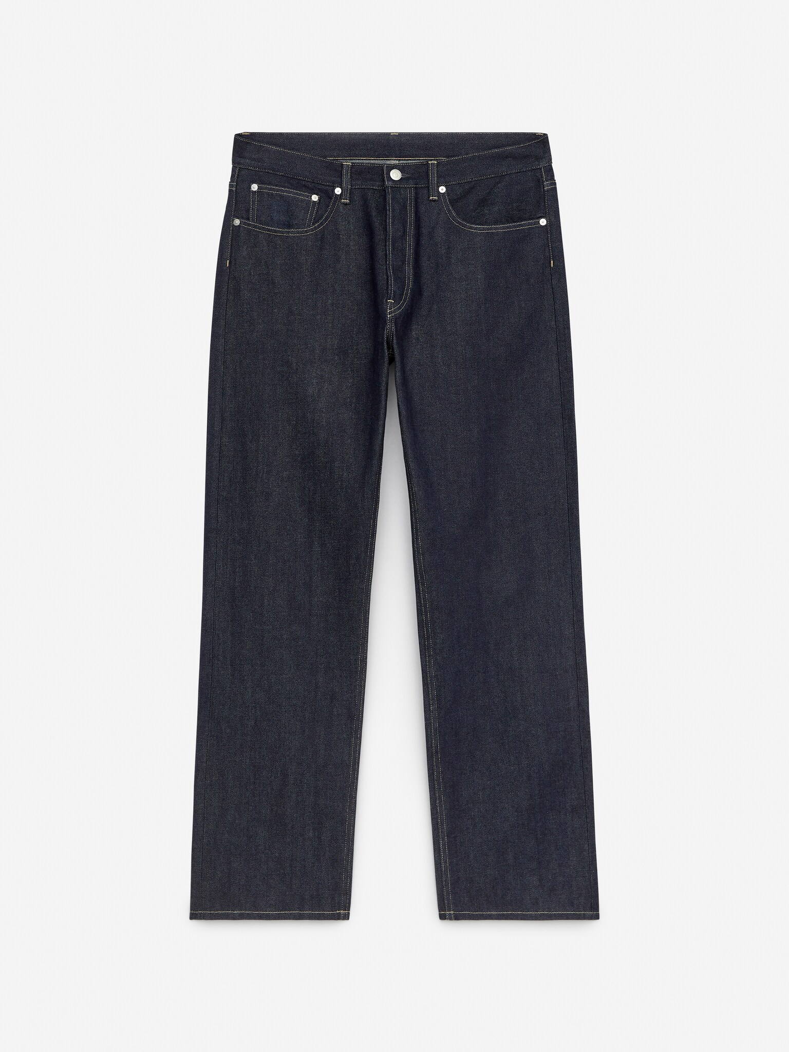 Jean droit classique CLIFF - Bleu brut/Bleu moyen - 2