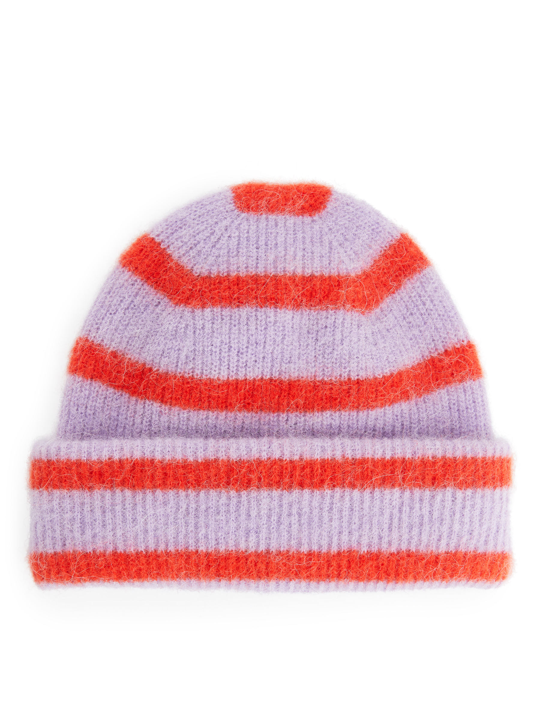 Beanie aus Alpakawolle und Wolle - Rot/Flieder - Kinder - StillMedia/DescriptiveStillLife - 1