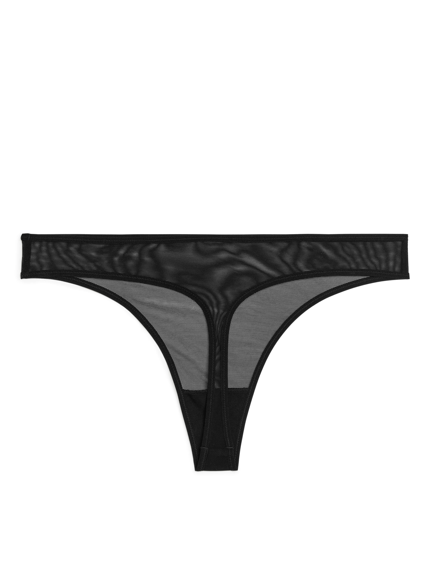 Tanga aus Mesh - Schwarz - Damen - StillMedia/DescriptiveStillLife - 2