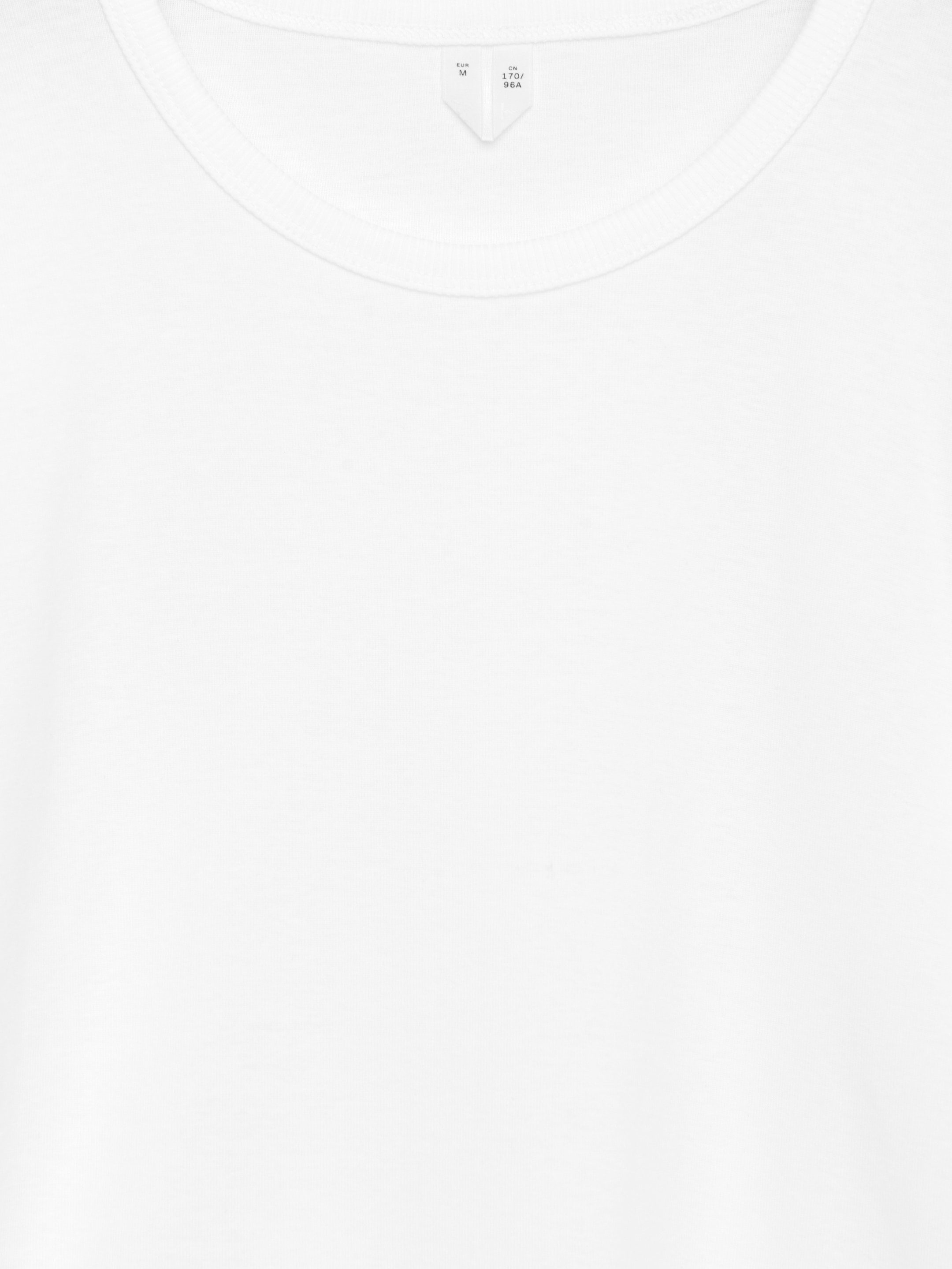 Ribbad t-shirt med figurnära passform - Vit - Slim fit - Women - StillMedia/DescriptiveDetail - 2