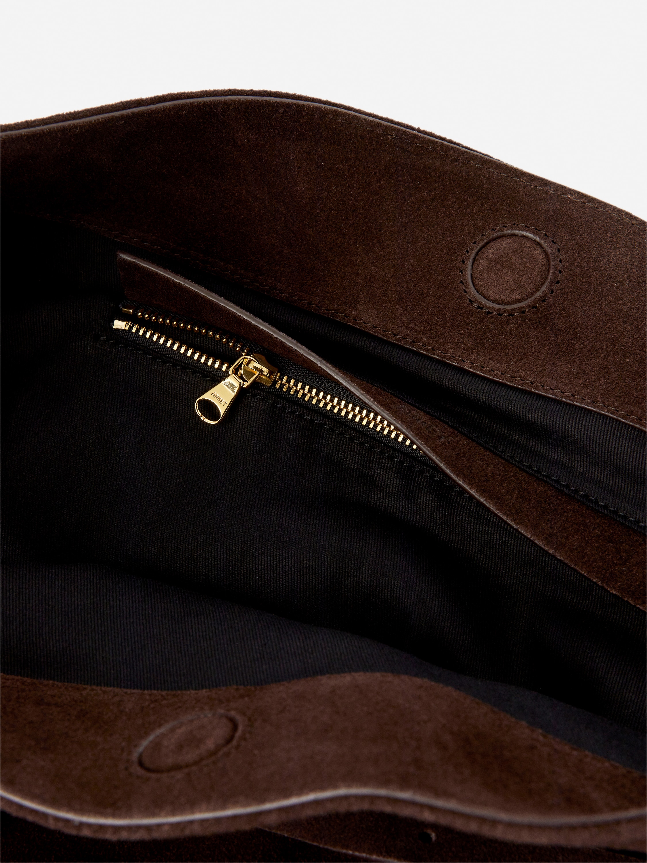 Suede Tote Bag – Dark Brown – ARKET WW