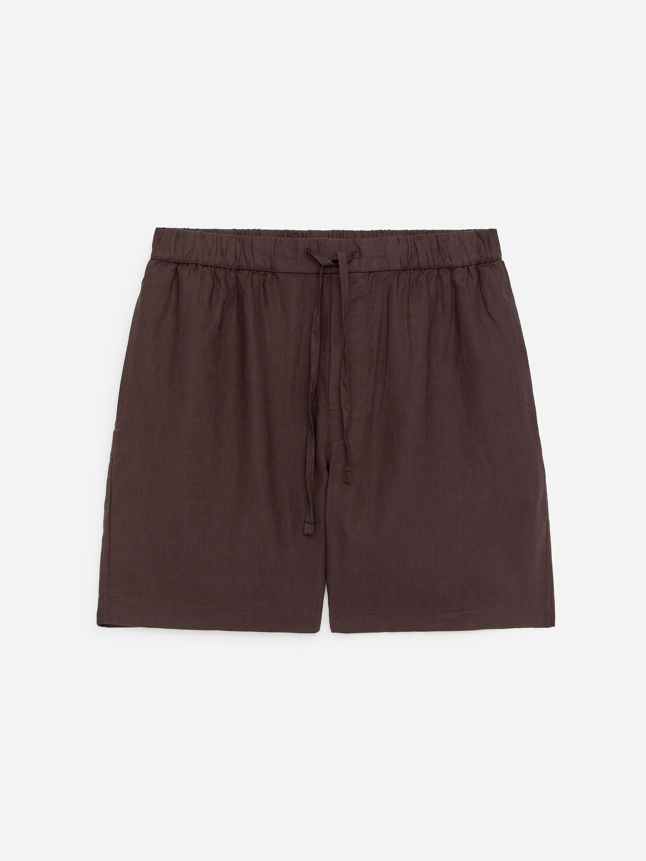 Linen Shorts - Brown - Regular fit - Men - StillMedia/DescriptiveStillLife - 1