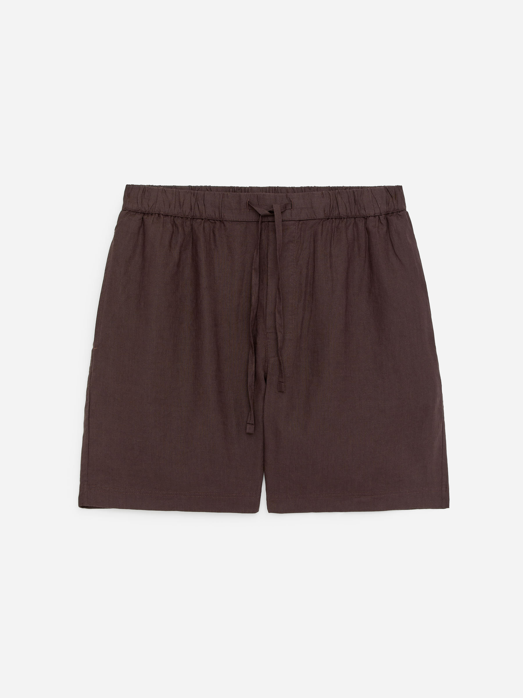 Pantalones cortos de lino - Marrón - Corte estándar - Men - StillMedia/DescriptiveStillLife - 1