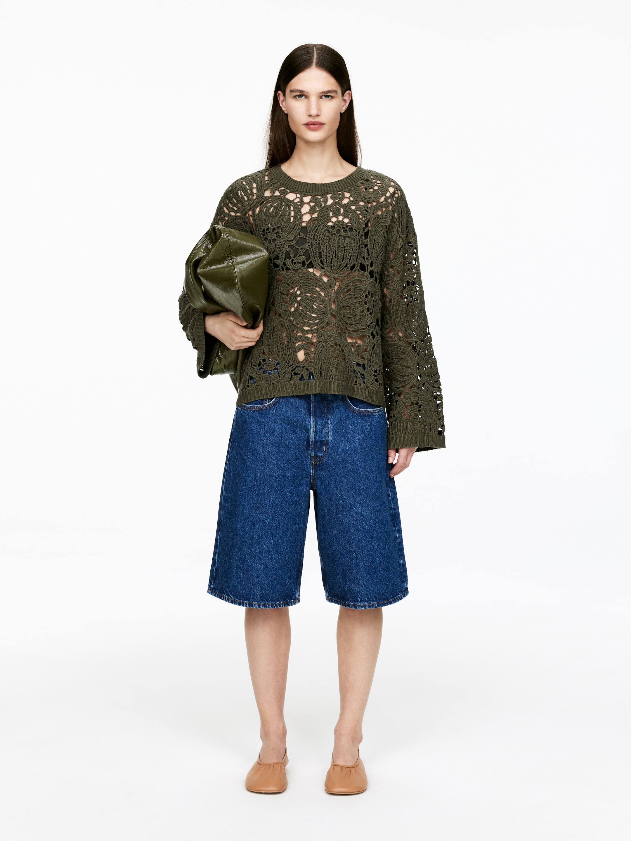 Näytä suurempi kuva: Neulepusero - Khakinvihreä - NAISET | H&M FI 3