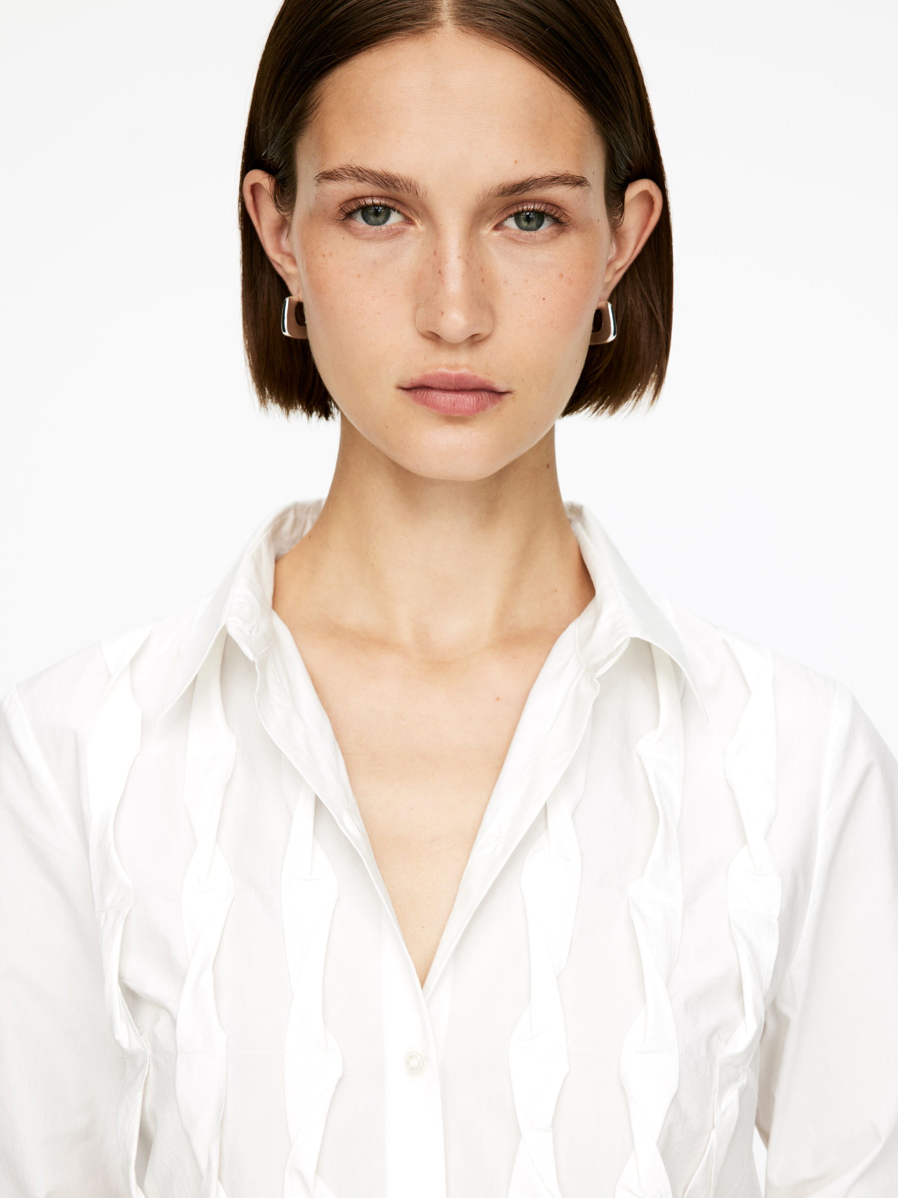 Frill Blouse - Dusty White - Regular fit - Women - StillMedia/Lookbook - 5