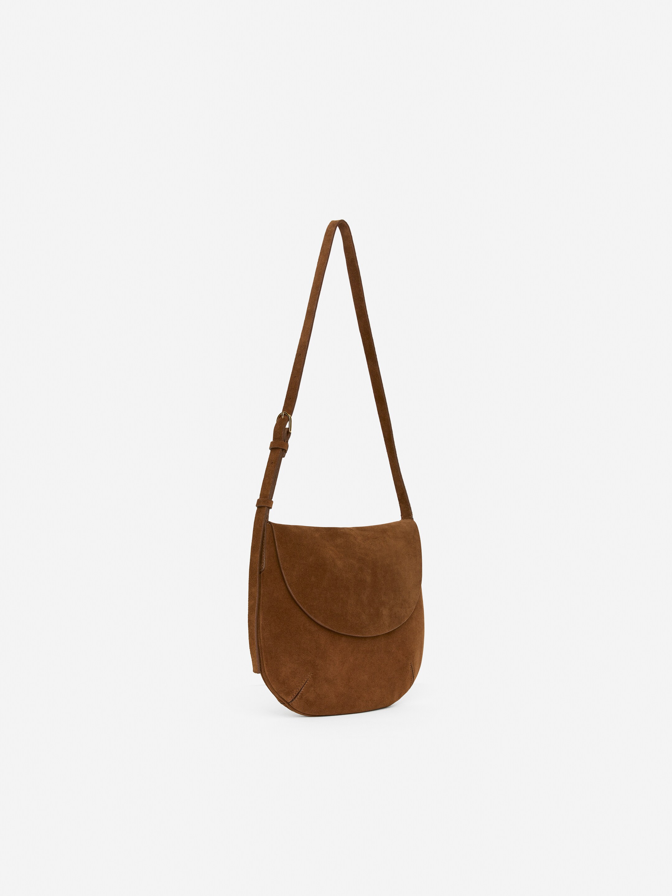 Zobrazit větší obrázek: Semišová crossbody taška - Brown - ŽENY | H&M CZ 4