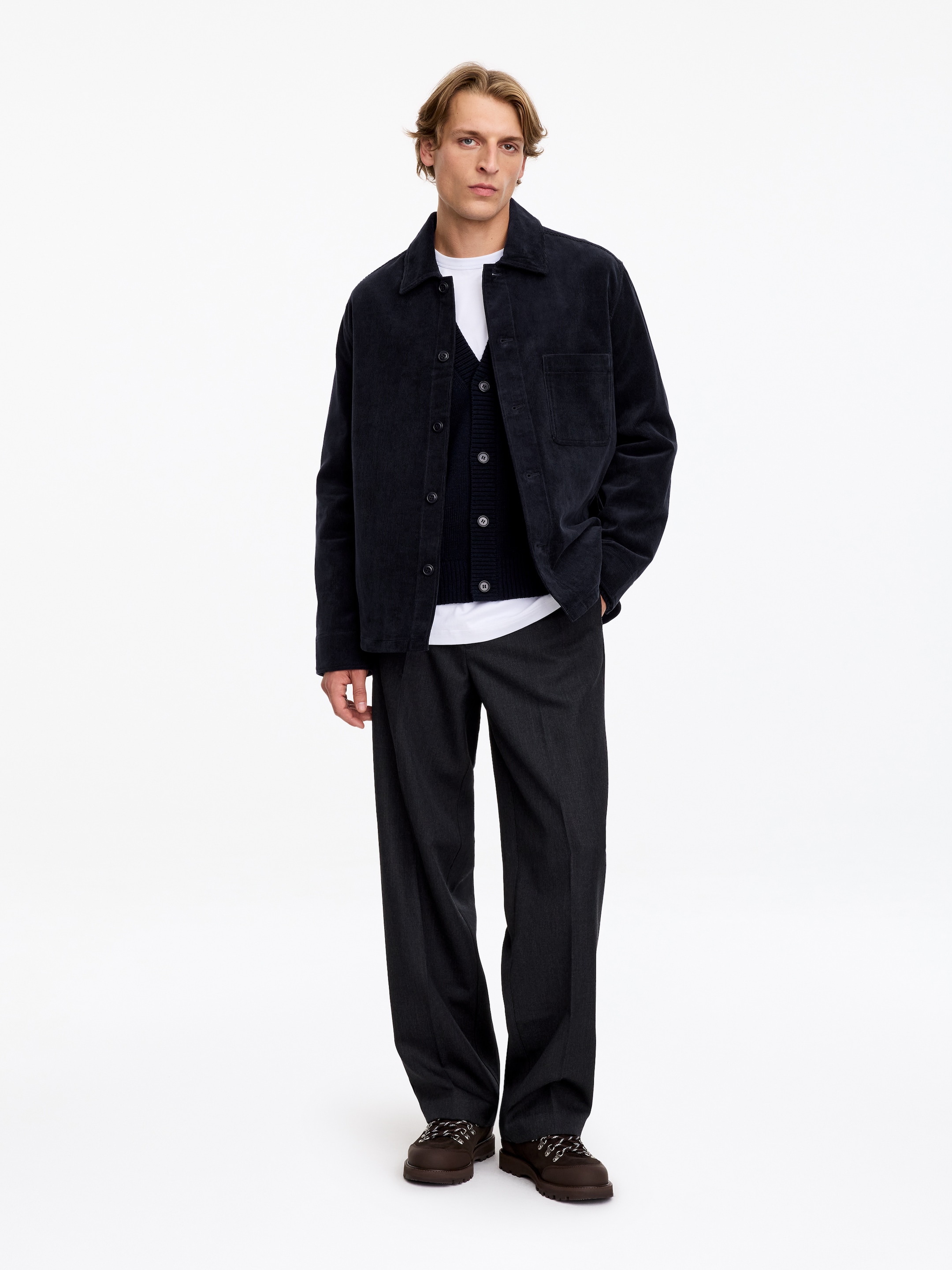 Needlecord Overshirt-Blue-20496