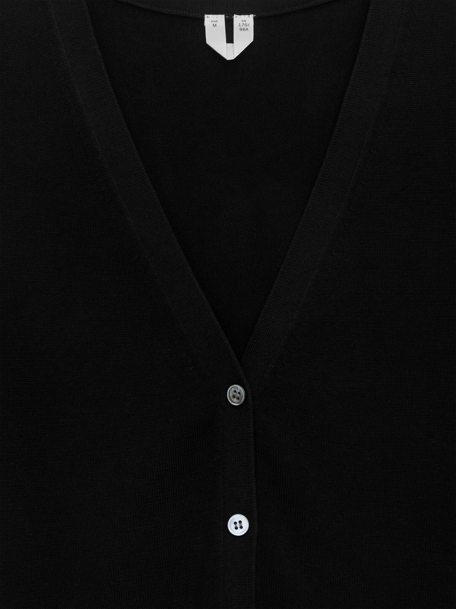 Short-Sleeve Cardigan - Black - 2
