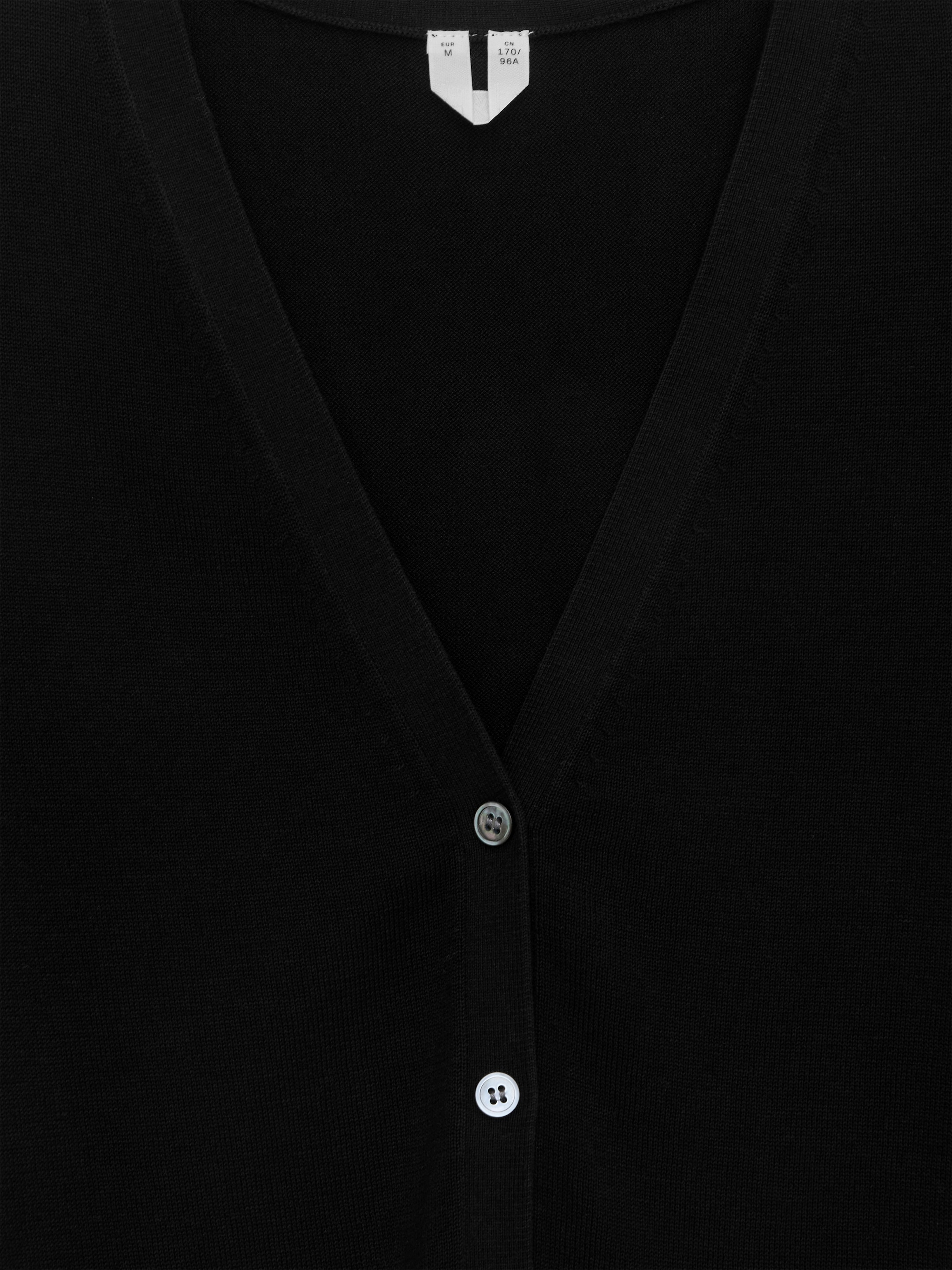 Short-Sleeve Cardigan - Black - Regular fit - Women - StillMedia/DescriptiveDetail - 2