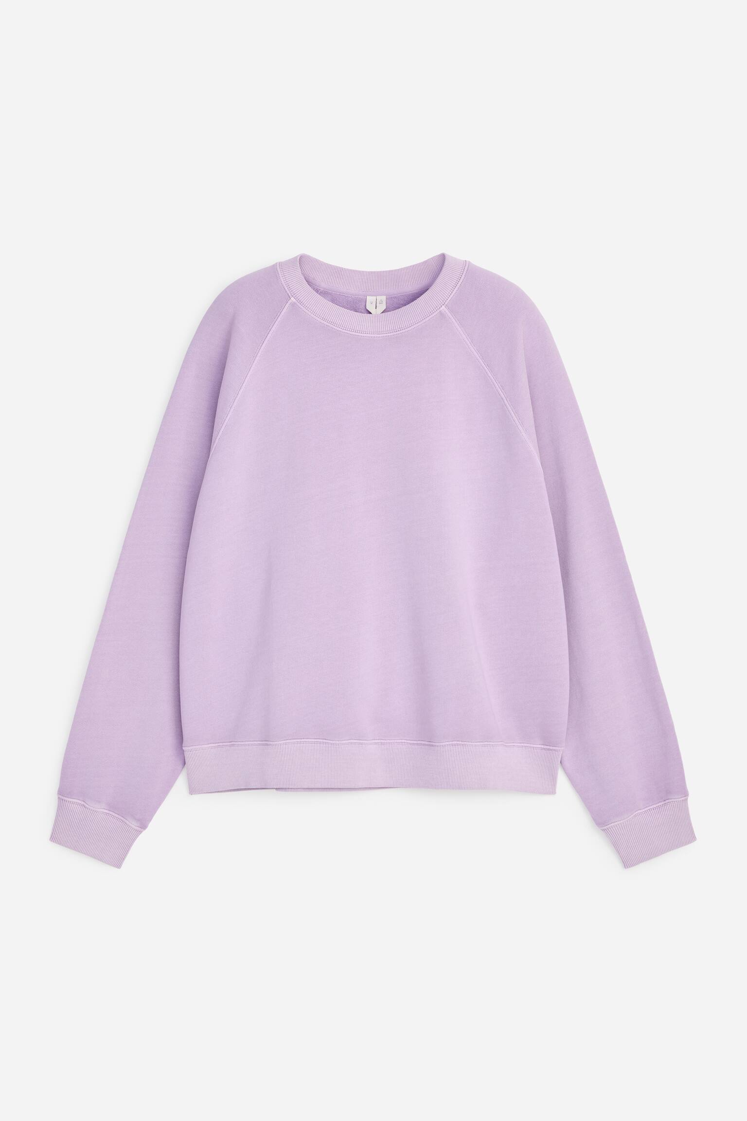 Frottee-Sweatshirt-Lila - 2