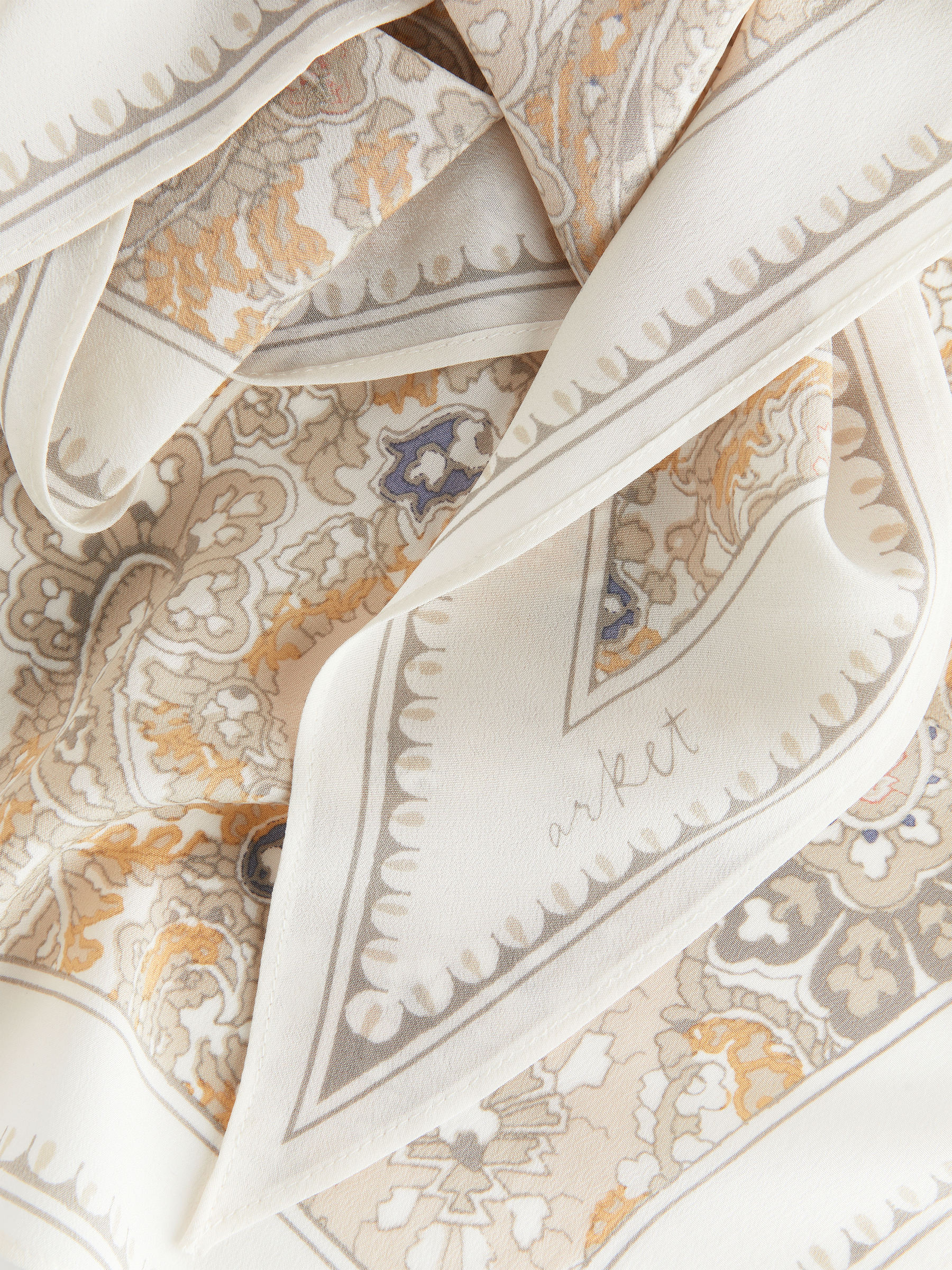 Dreieckstuch aus Seide - Beige/Hellorange - Damen - StillMedia/DescriptiveDetail - 2