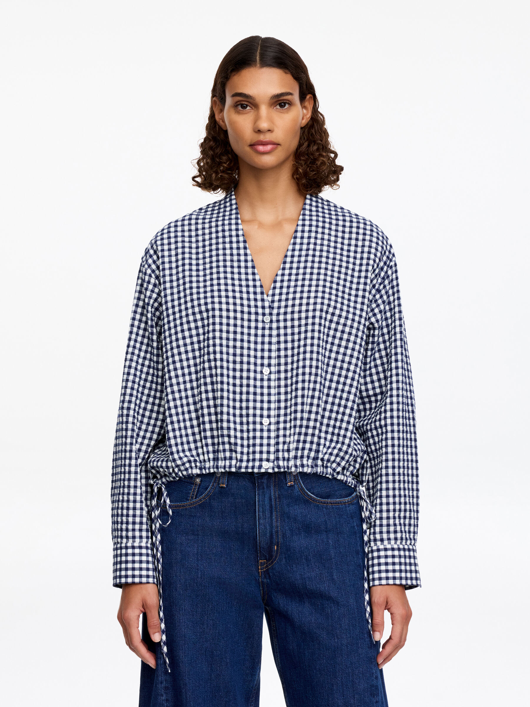 Seersucker Top-#324259-18260