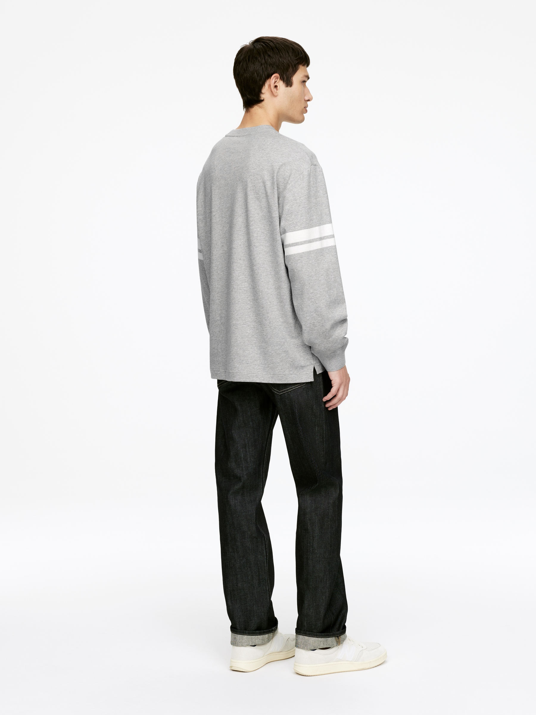 Long-Sleeve T-Shirt - Grey - Loose fit - Men - StillMedia/Lookbook - 4