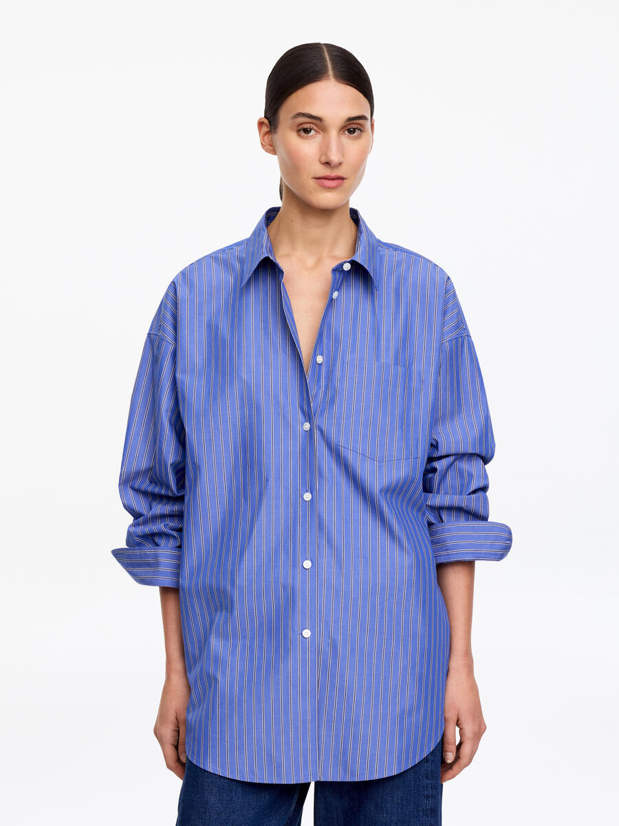 ARKET Women's  Oversized Shirt Blue,  size M