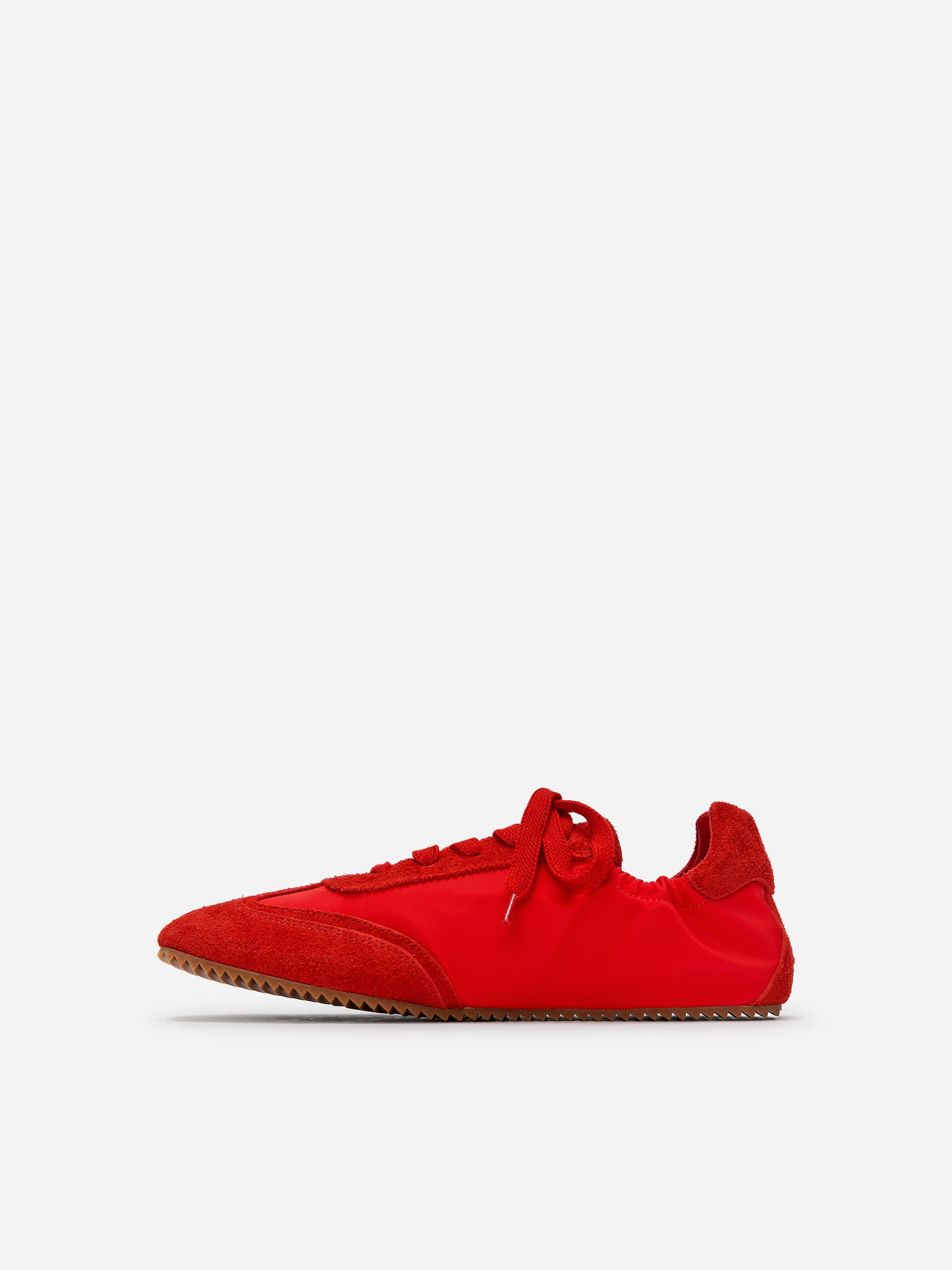 Sneaker aus Veloursleder und Nylon - Rot - Women - StillMedia/DescriptiveStillLife - 3