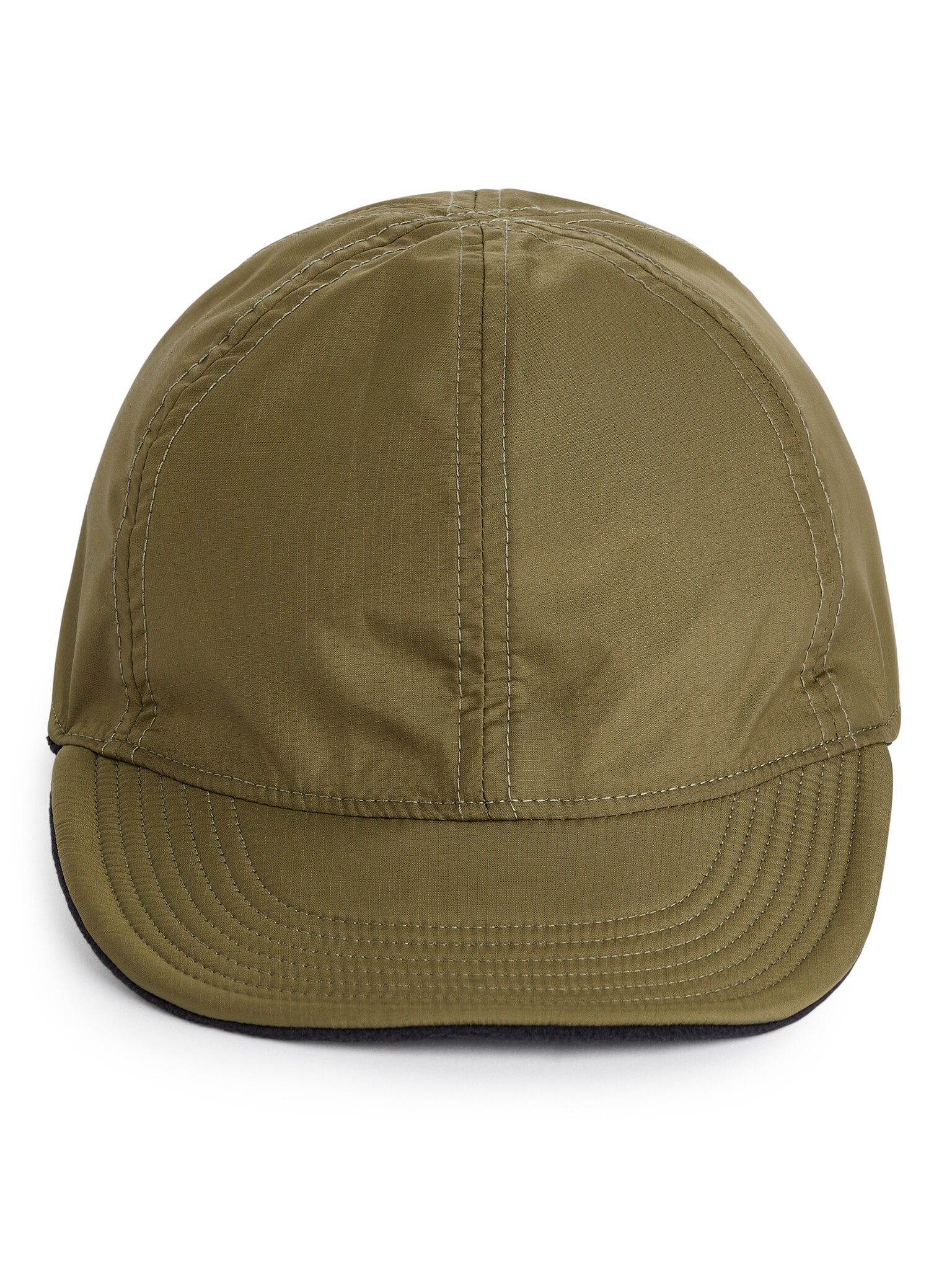 Vändbar keps i nylon - Khakigrön/Orange - 2