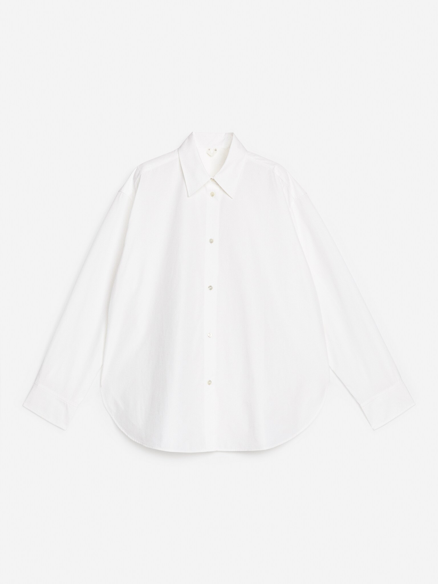 Chemise en popeline double style - Blanc - 2