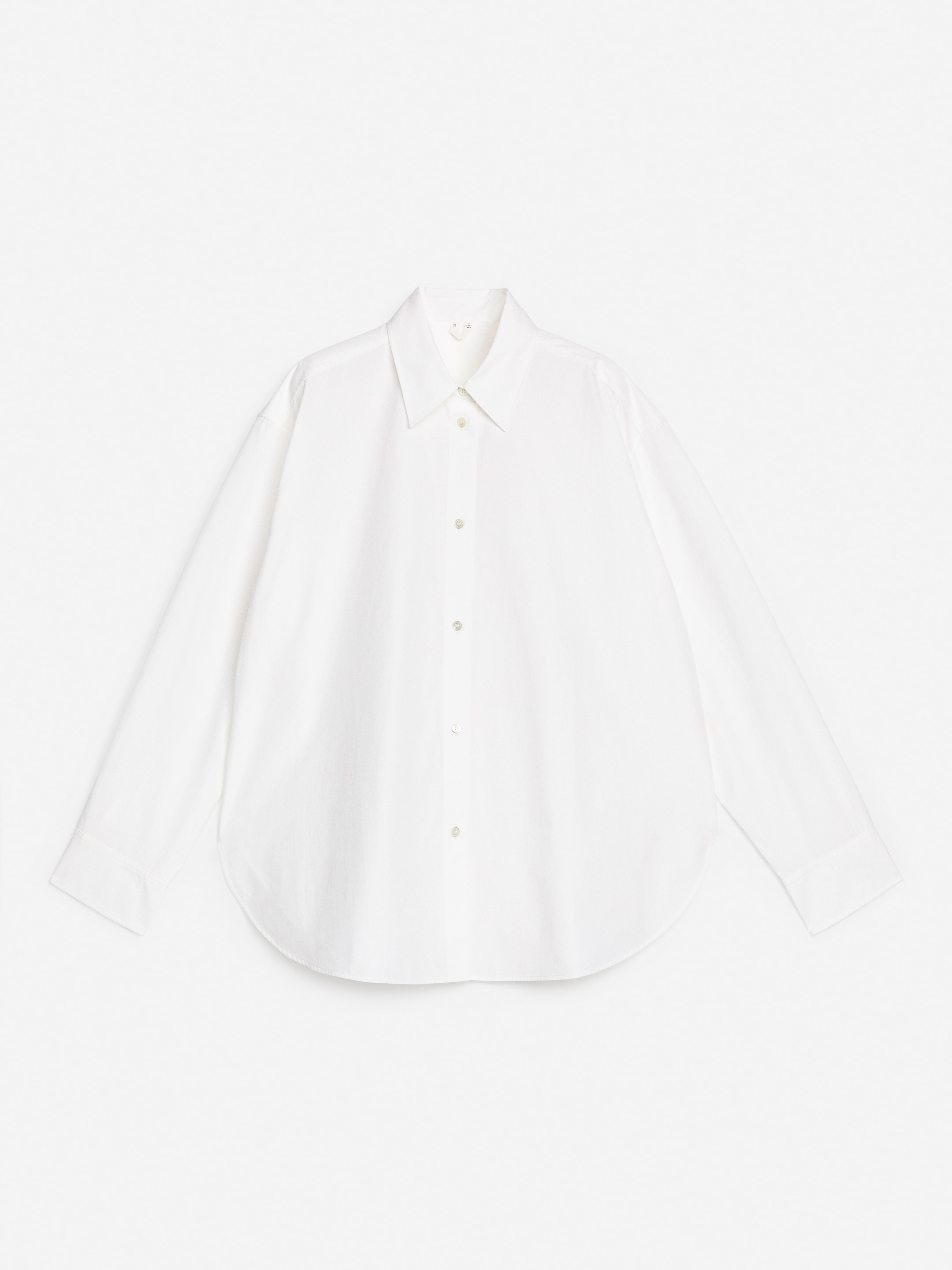 Two-Way Poplin Shirt - White - Slim fit - Women - StillMedia/DescriptiveStillLife - 2