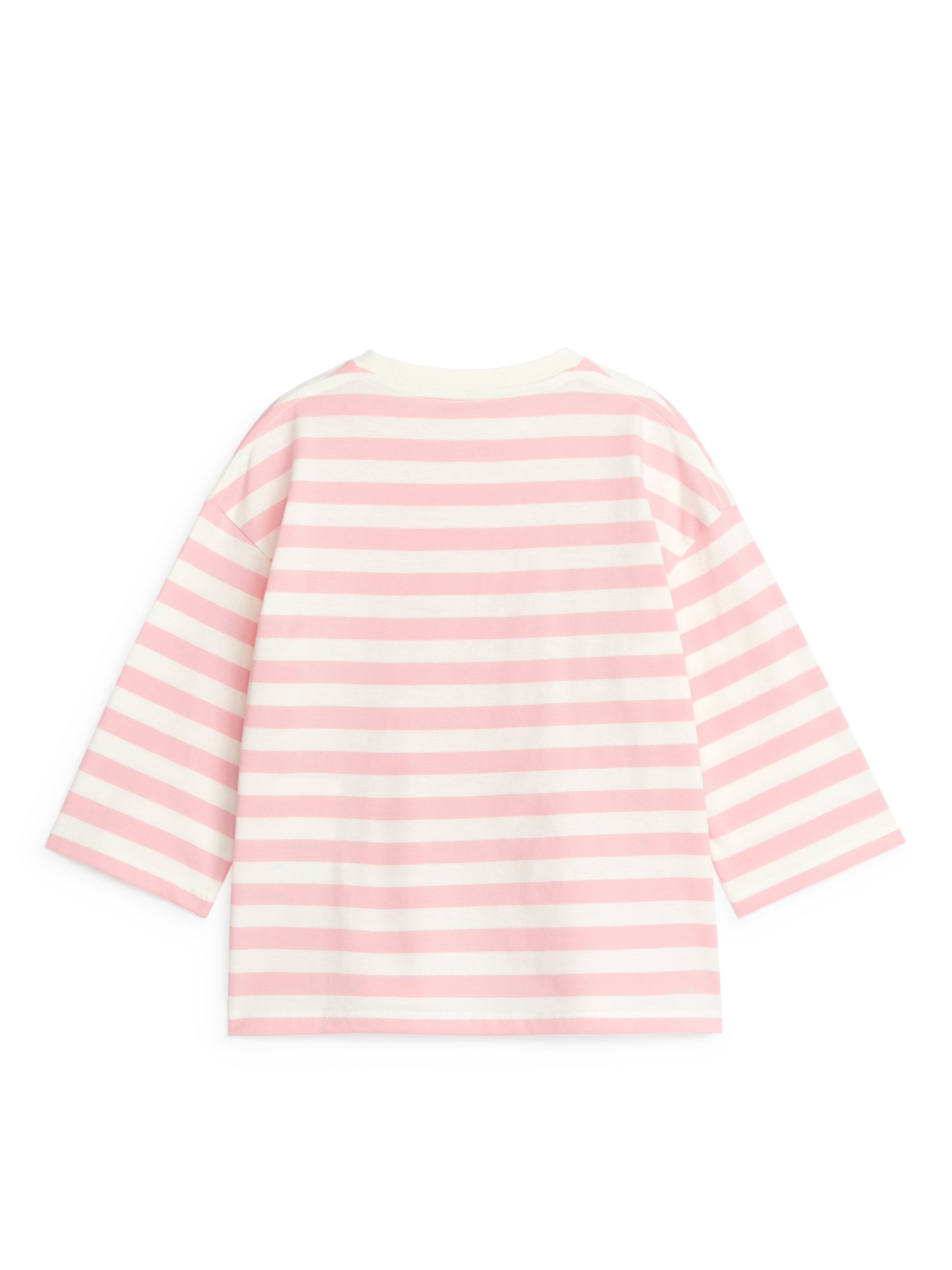 Größeres Bild ansehen: Oversize-T-Shirt mit langen Ärmeln - Rosa/Weiß - Kids | H&M DE 2