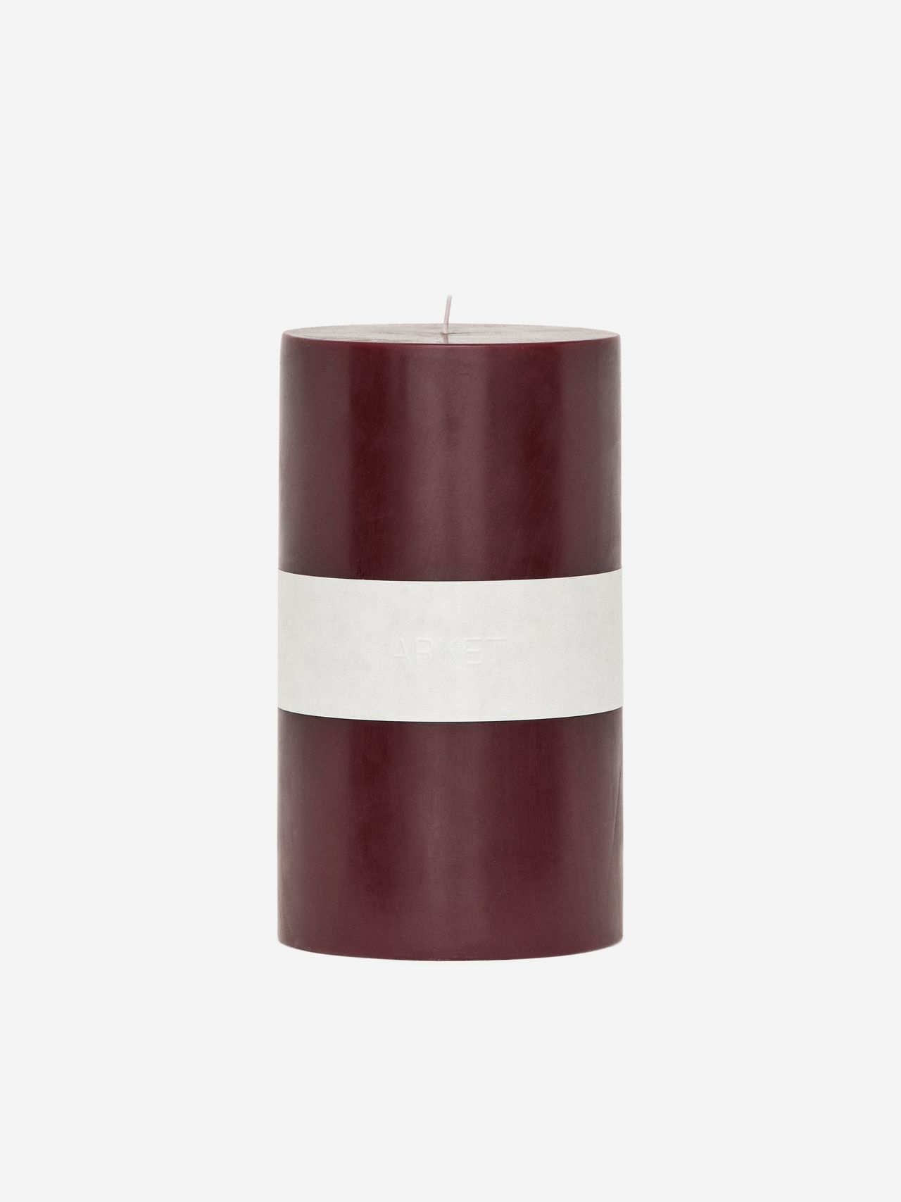 Burgundy candle